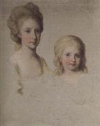 Angelica Kauffmann Bozzetto zum Bildnis Maria Theresa und Maria Chrstian oil